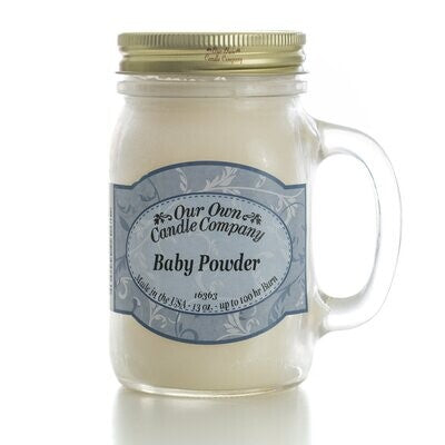 Baby Powder -13 oz. Mason Jar Candles