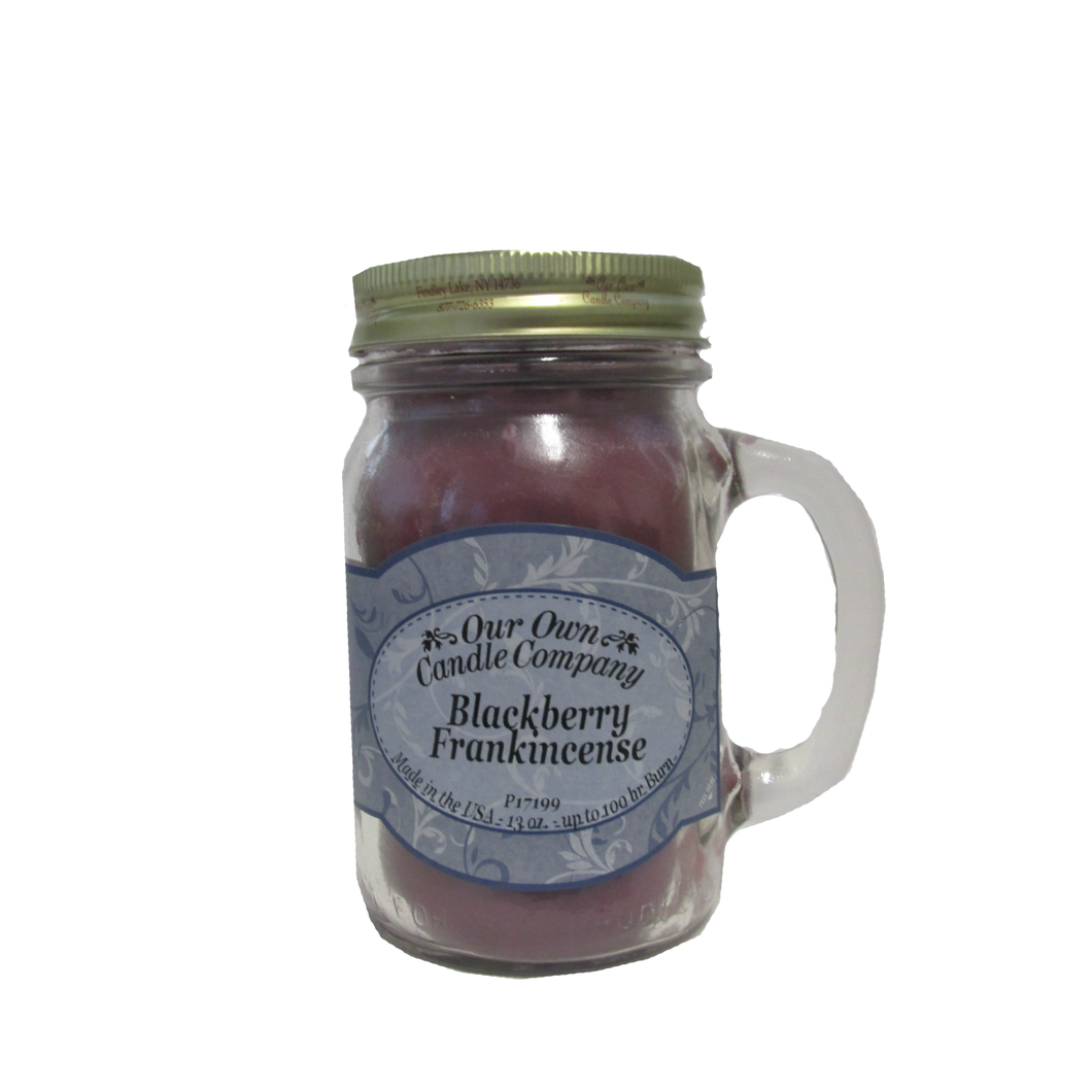 Blackberry Frankincense - 13 oz. Mason Jar Candles