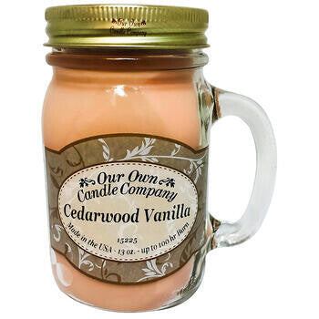 Cedarwood Vanilla 13 oz. Mason Jar Candles