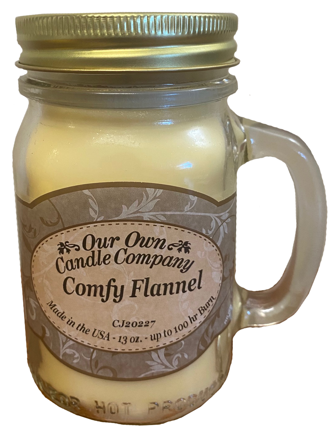 Comfy Flannel 13 oz. Mason Jar Candles