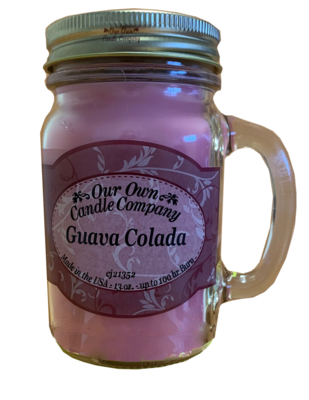 Guava Colada 13 oz. Mason Jar Candles