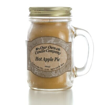 Hot Apple Pie - 13 Oz Mason Jar Candle