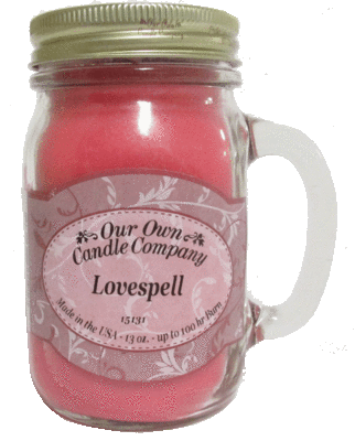 Lovespell - 13 oz. Mason Jar Candles