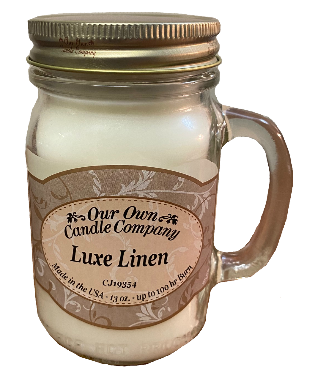 Luxie Linen 13 oz. Mason Jar Candles