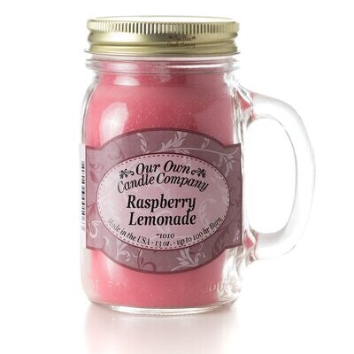 Raspberry Lemonade - 13 oz. Mason Jar Candles