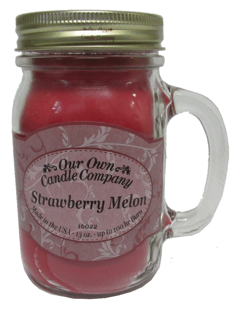Strawberry Melon - 13 oz. Mason Jar Candles