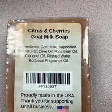 Citrus & Cherries Goat Milk Bar Soap