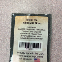 Black Ice Goat Milk Bar Soap